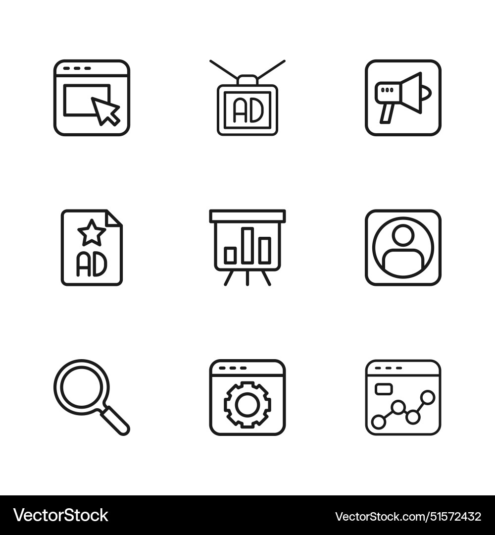 Set line browser setting create account screen Set line browser setting create account screen vector image