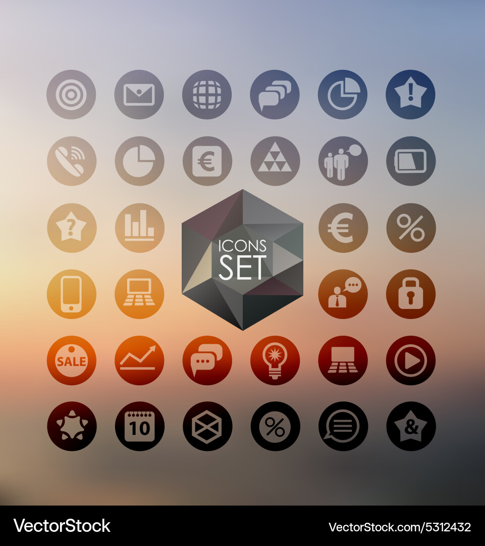 Set of web Vector Image