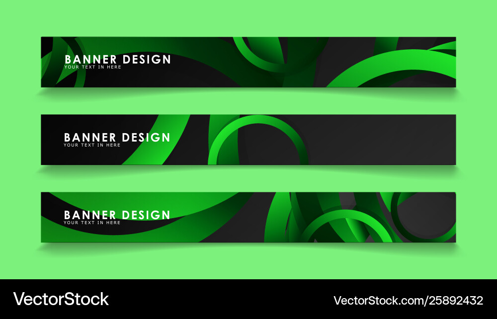 Set rectangular banners with background dark Set rectangular banners with background dark vector image