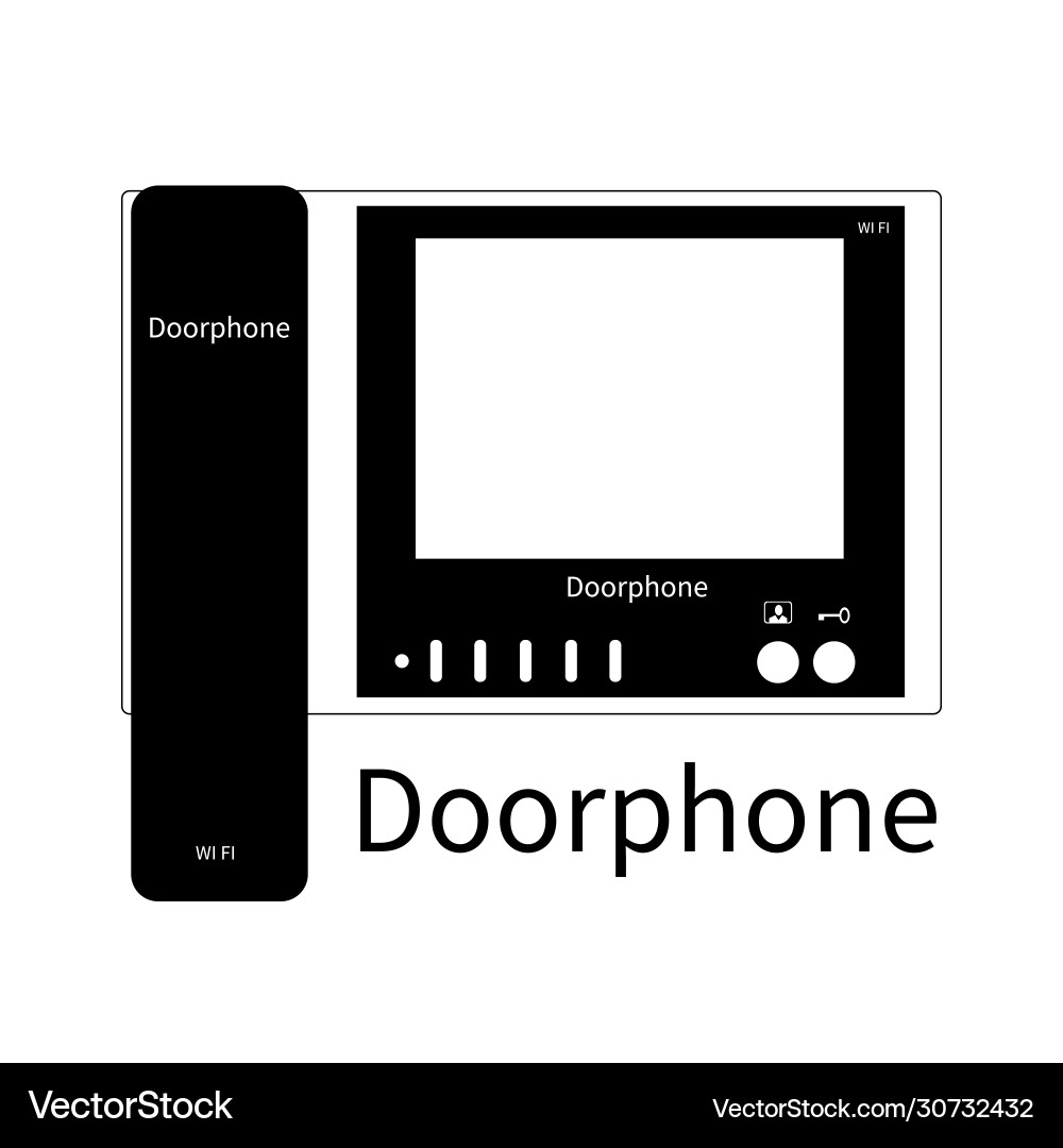 Wi-fi intercom vector image