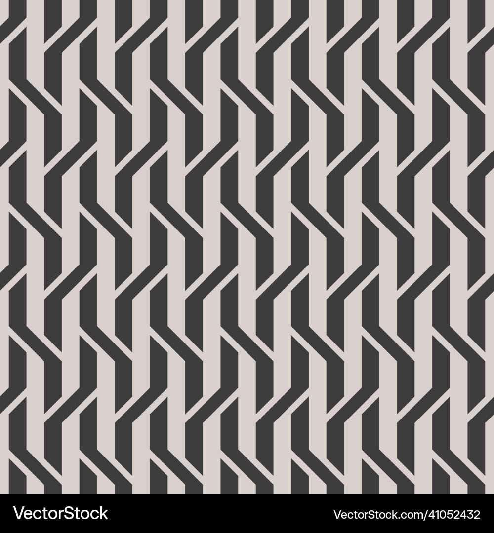 Zigzag weaving lines seamless background vector image