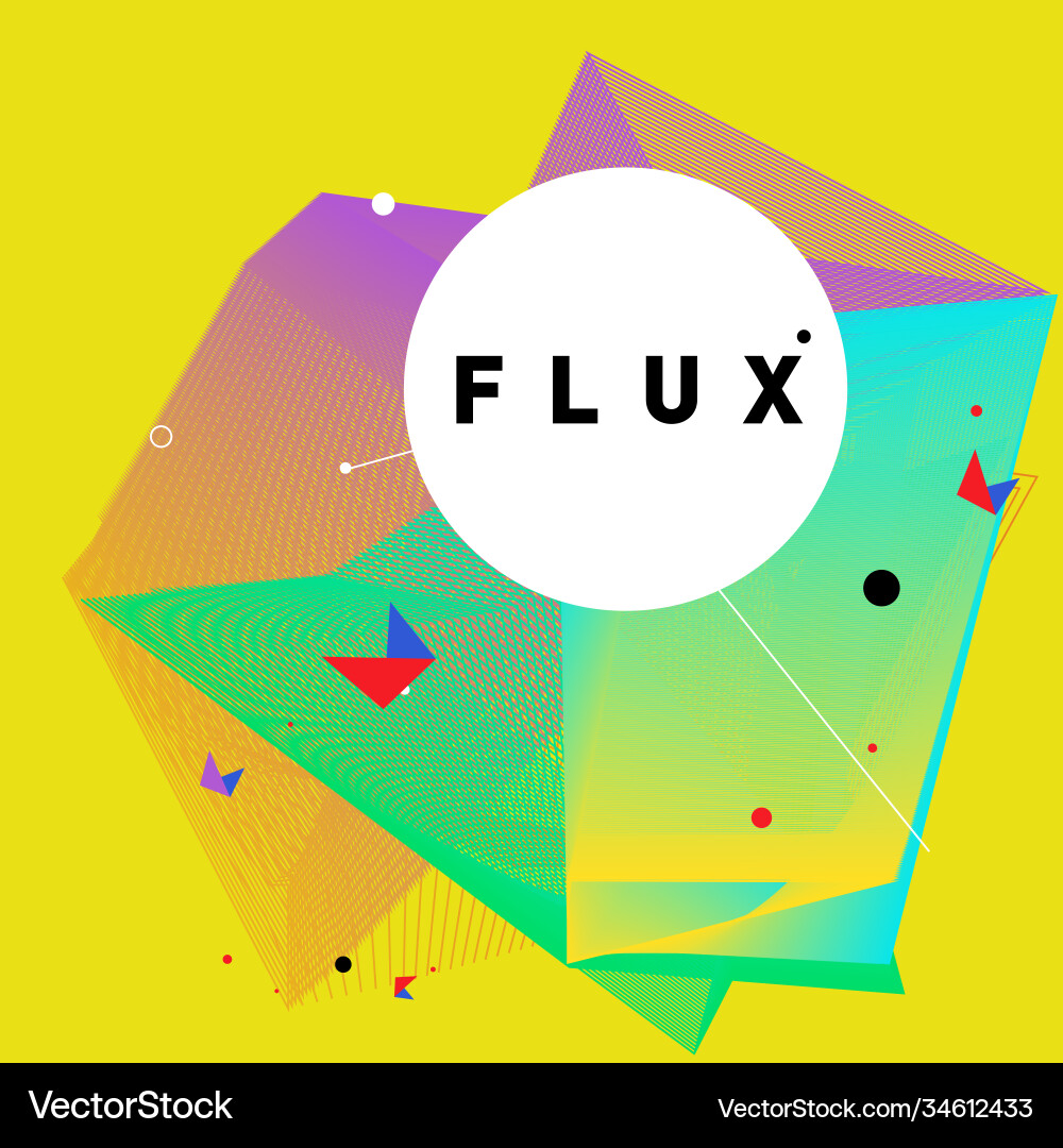 3d colorful wave background dynamic flux effect 3d colorful wave background dynamic flux effect vector image