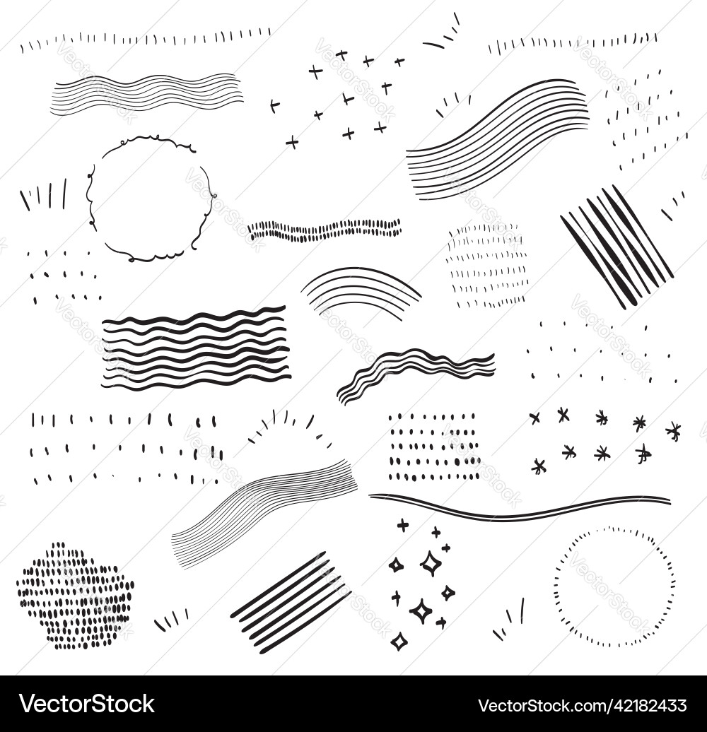 Abstract ribbons pattern and other elements Abstract ribbons pattern and other elements vector image