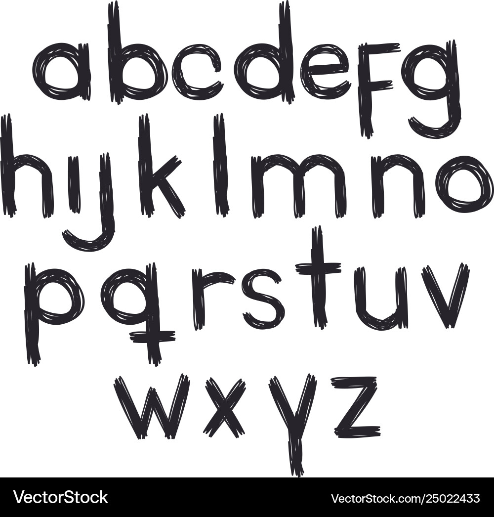 Alphabet type font icons vector image