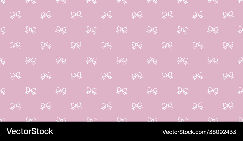 Bow seamless repeat pattern background Vector Image