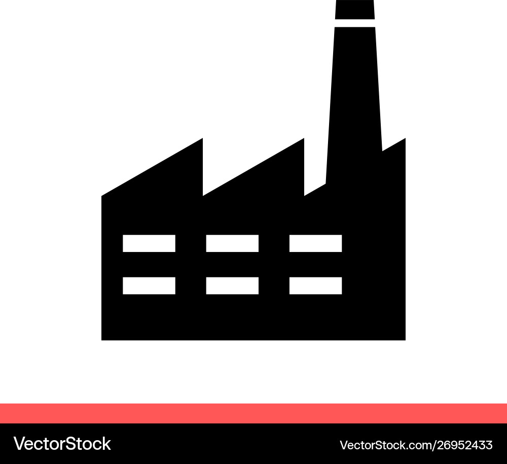 Factory icon for web or mobile app Vector Image