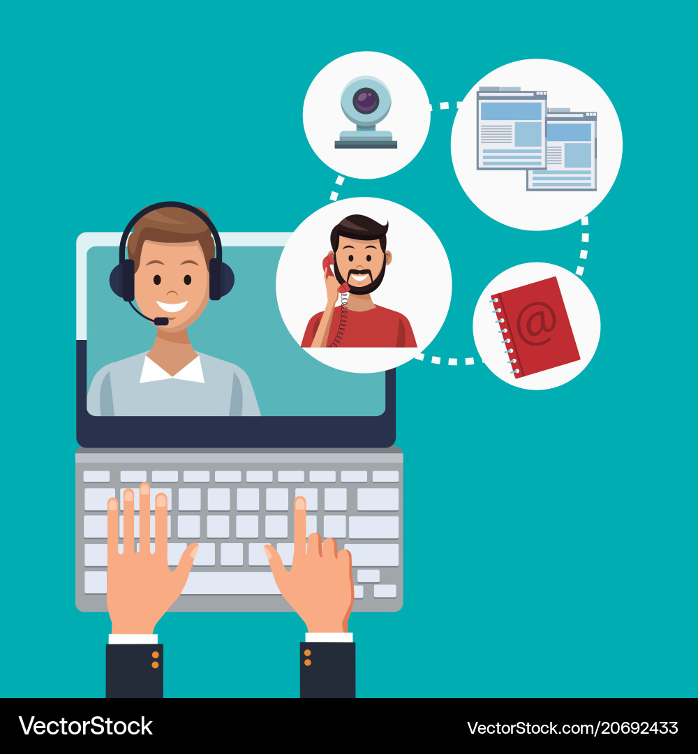 Kundenservice und Support Kundenservice und Support vektorbild