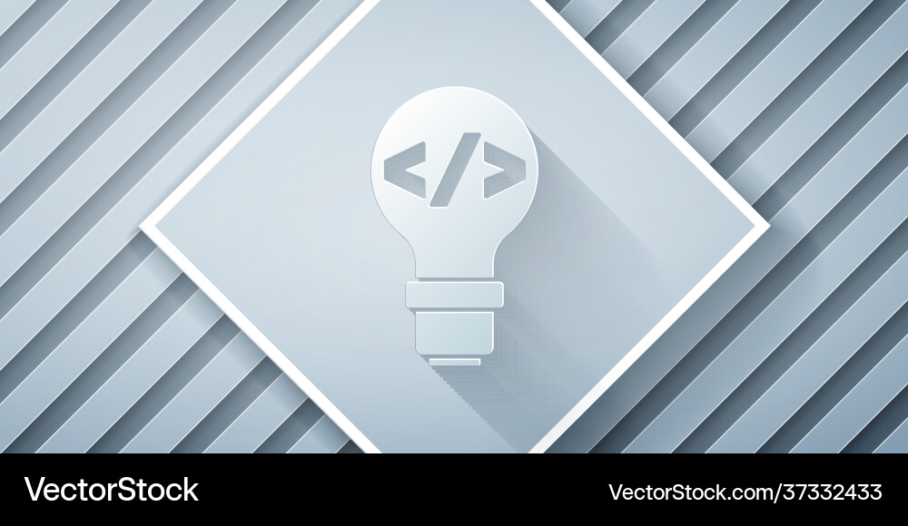 Paper cut web design and front end development Paper cut web design and front end development vector image