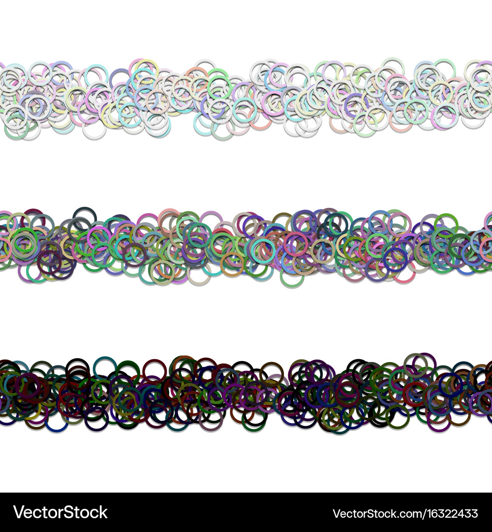 Random circle pattern brochure separator line vector image