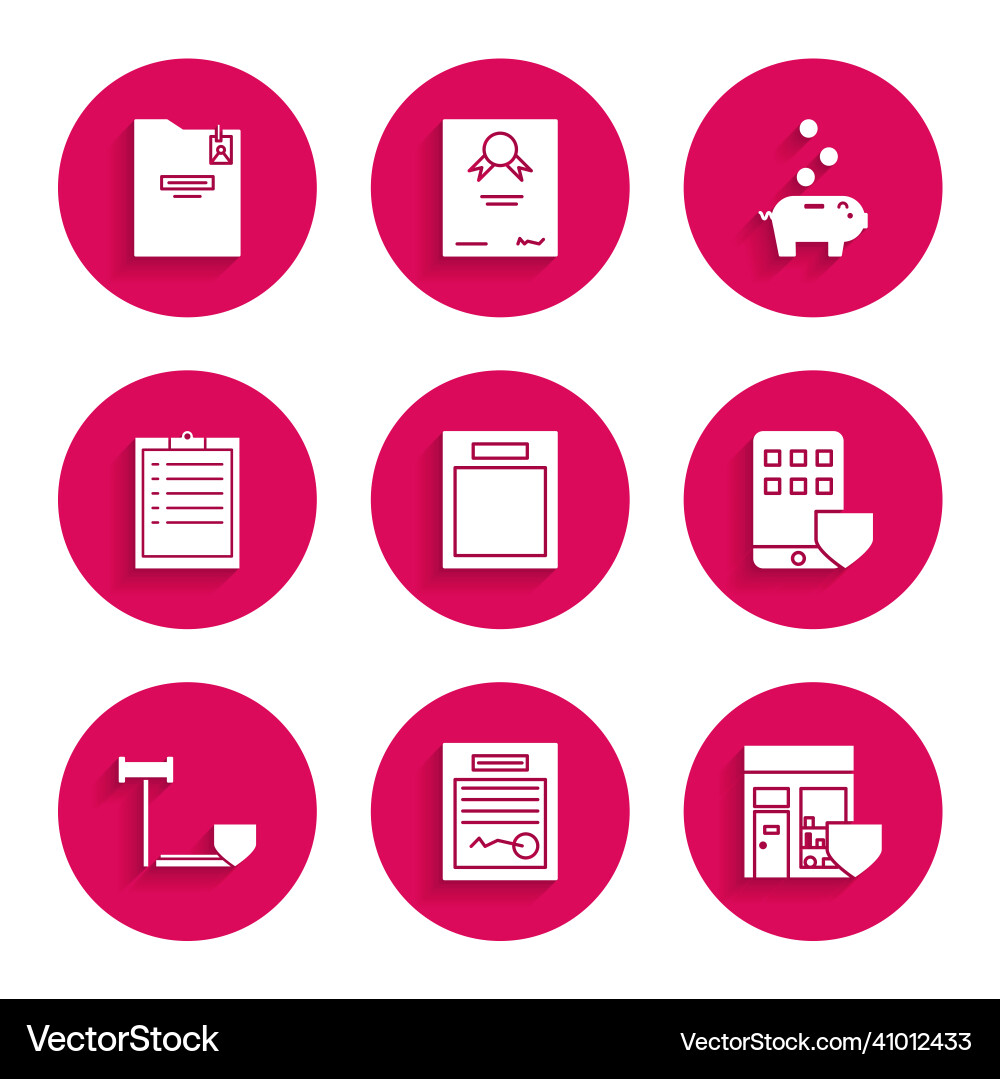 Set empty form filled shopping building Set empty form filled shopping building vector image