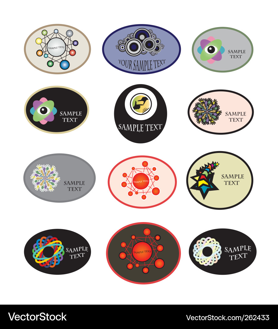 Set of design elements Vector Image