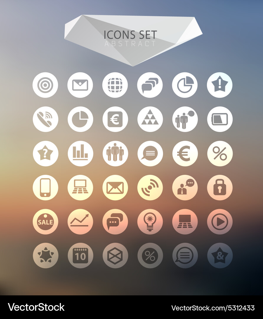 Set of web Vector Image