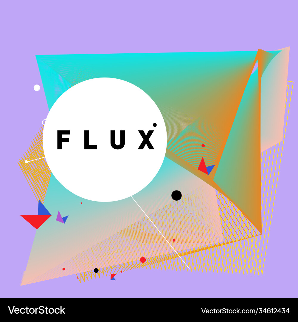 3d colorful wave background dynamic flux effect 3d colorful wave background dynamic flux effect vector image