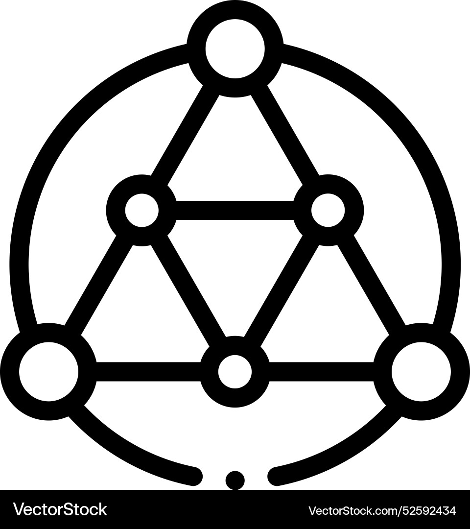 Complexity icon thin linear style design isolated Complexity icon thin linear style design isolated Vector Image