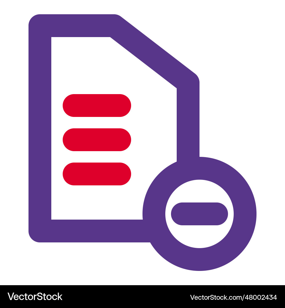 Files not in use deleted for storage vector image