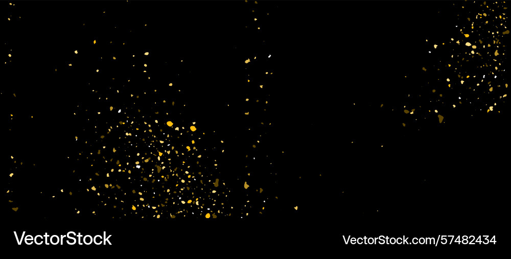 Firework golden confetti pattern background Vector Image