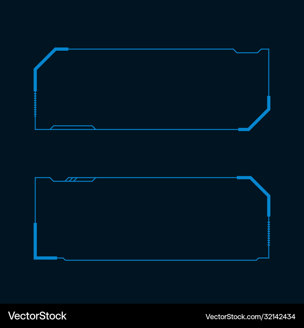 Futuristic user interface vector image