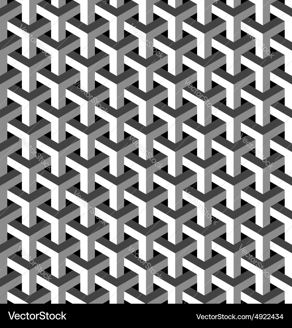 Isometric 3D Pattern Background vector image