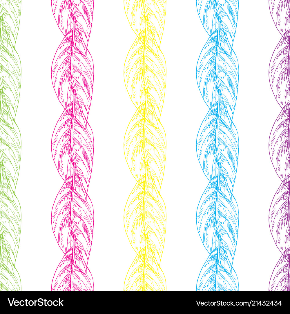 Seamless pattern with multi colored outline Seamless pattern with multi colored outline vector image