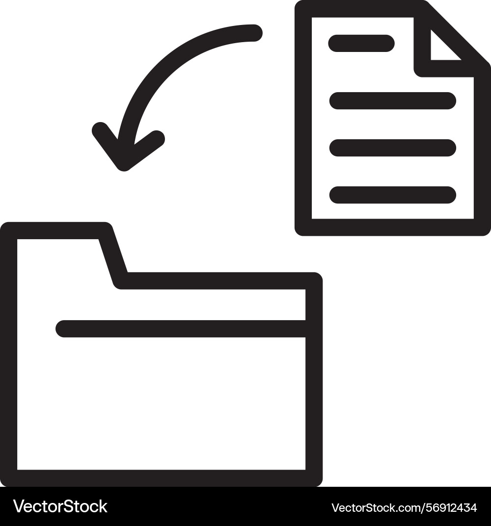 Transfer linear style icon design vector image