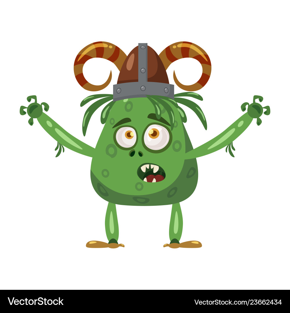 Troll cute funny fairytale character emotions Troll cute funny fairytale character emotions vector image