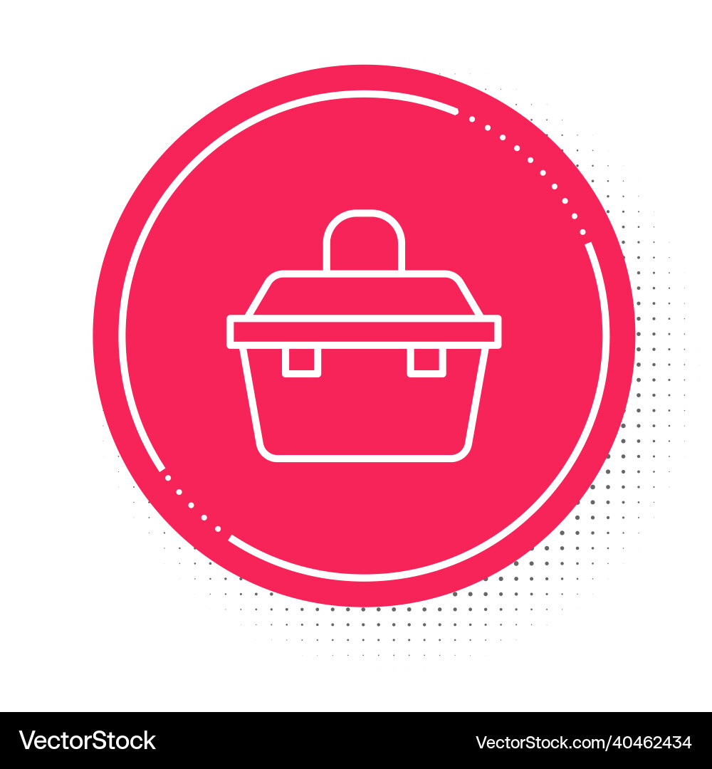 White line case or box container for wobbler White line case or box container for wobbler vector image