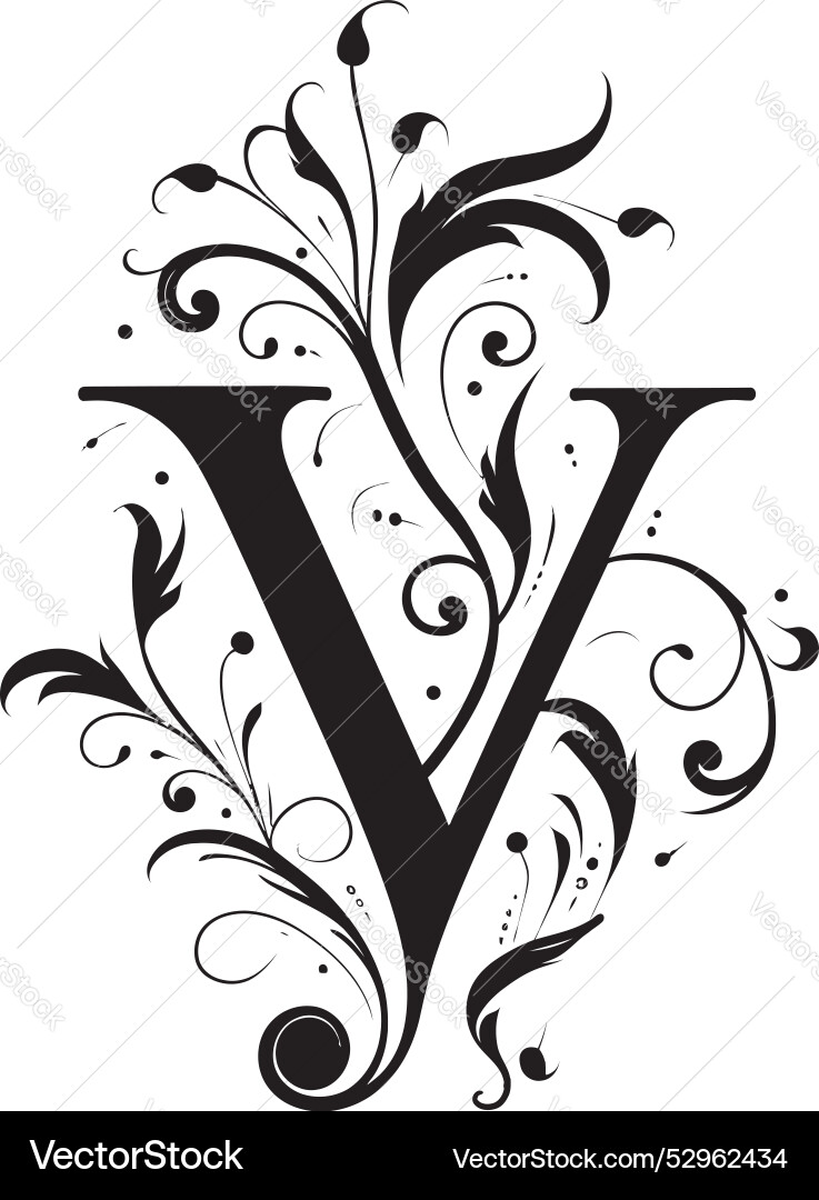Yin yang script balanced font y decor yuletide Vector Image