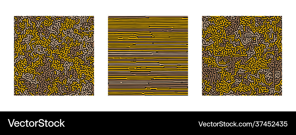 Collection turing abstract seamless pattern Collection turing abstract seamless pattern vector image