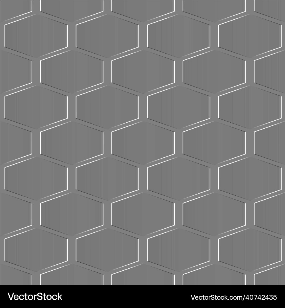 Emboss honeycomb 3d seamless pattern embossed Emboss honeycomb 3d seamless pattern embossed vector image