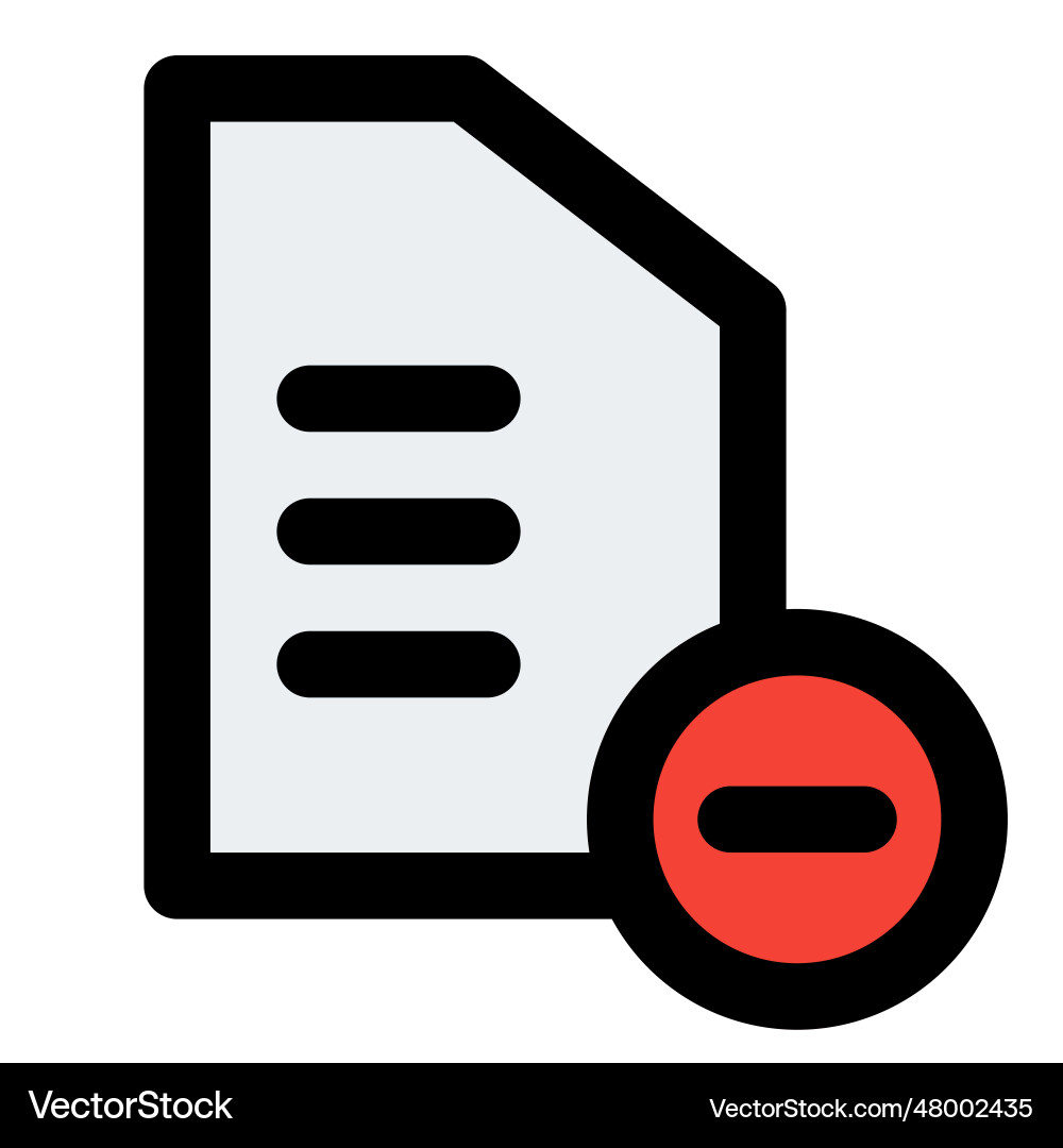 Files not in use deleted for storage vector image