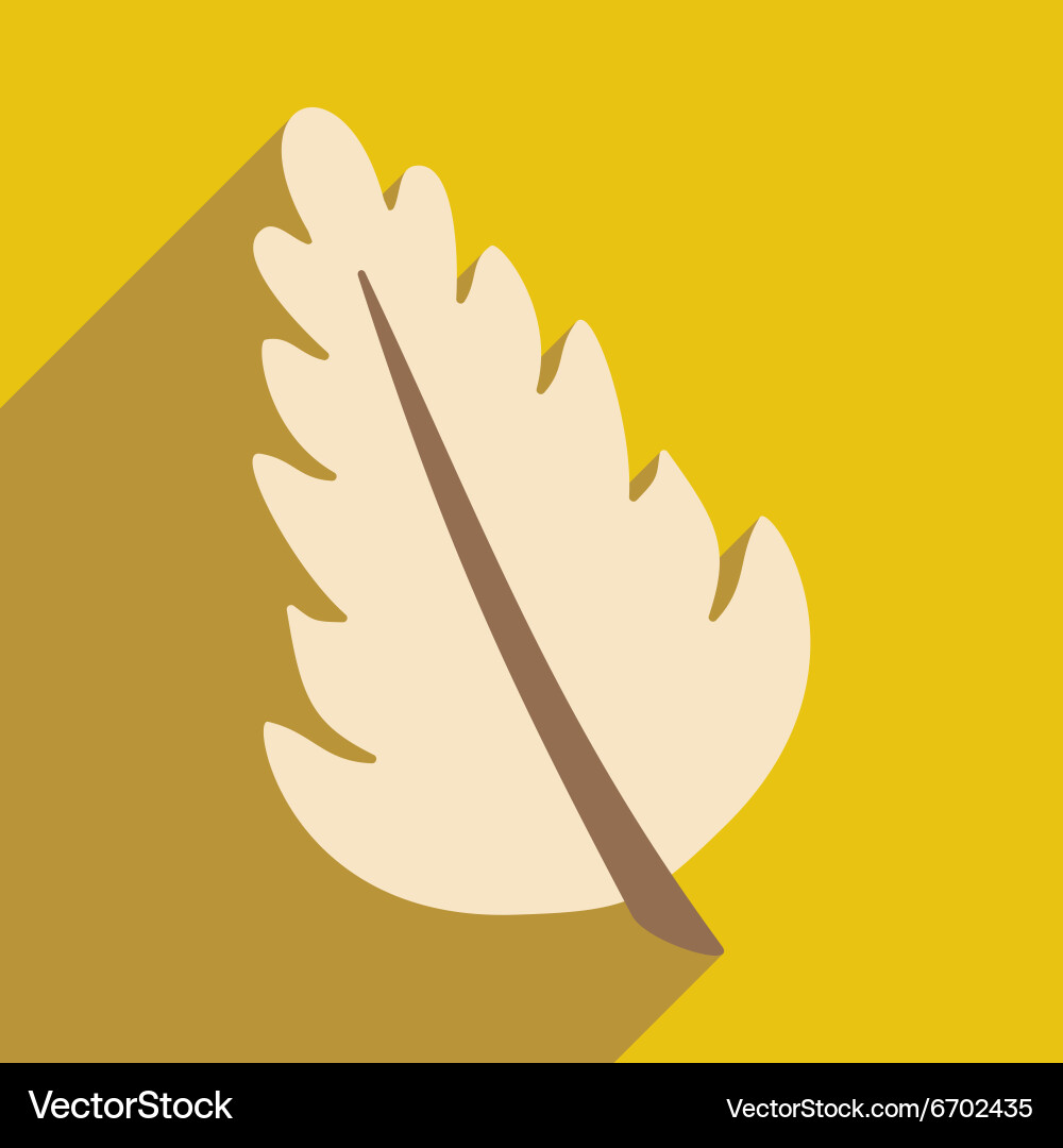 Flat with shadow icon and mobile application herbs Vector Image