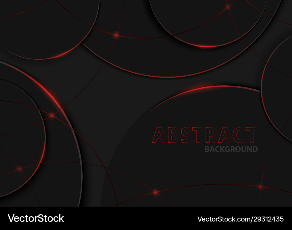 Geometric circular pattern on black background Geometric circular pattern on black background vector image
