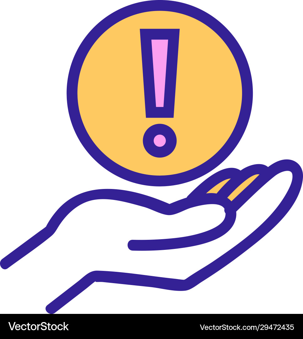 Help icon isolated contour symbol Help icon isolated contour symbol vector image