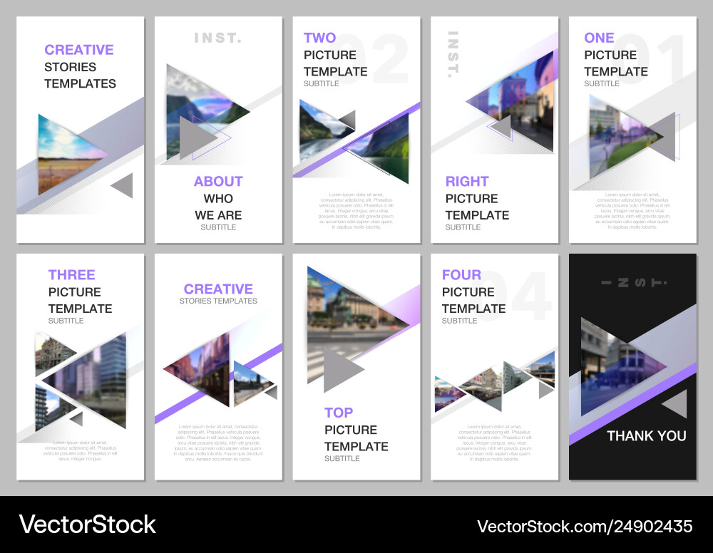 Kreative soziale Netzwerke Geschichten Design vertikal Kreative soziale Netzwerke Geschichten Design vertikal vektorbild