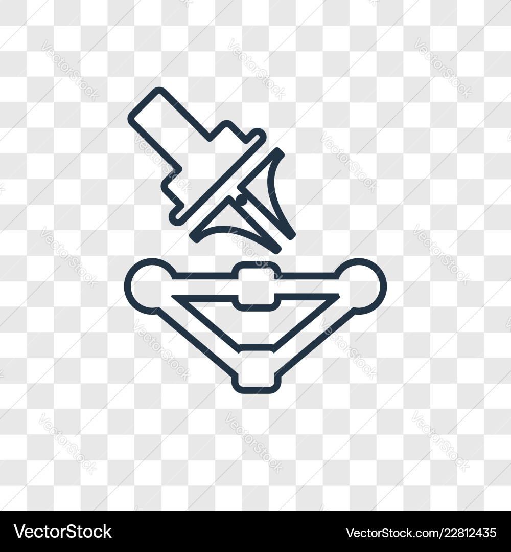 Linear icon isolated on transparent background Linear icon isolated on transparent background vector image