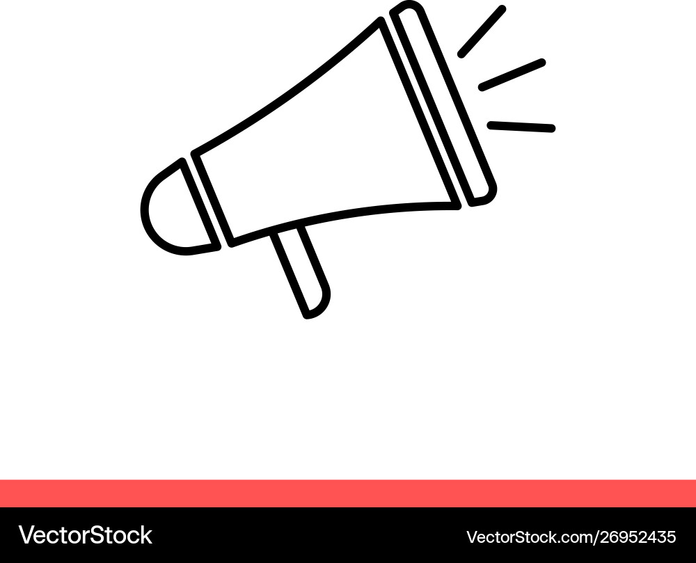 Megaphone icon for web or mobile app Megaphone icon for web or mobile app Vector Image