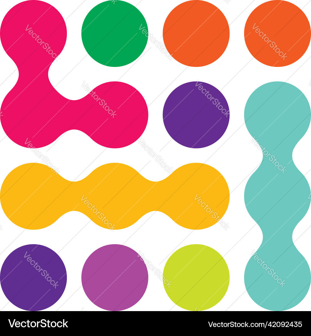 Metaball connected dots circles pattern texture Metaball connected dots circles pattern texture Vector Image