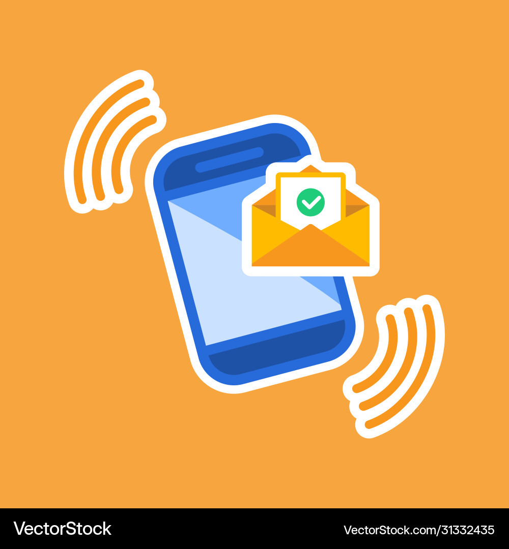 Open envelope containing check mark or email Open envelope containing check mark or email vector image