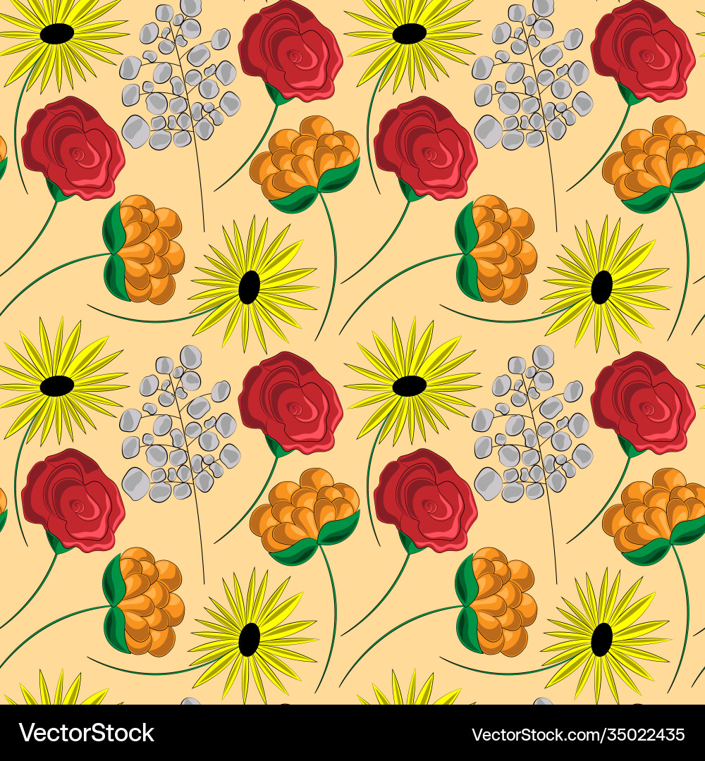 Seamless pattern with different colored Seamless pattern with different colored vector image