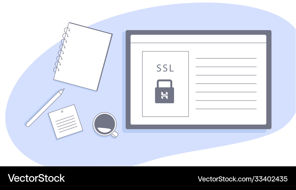 Ssl website Vector Image