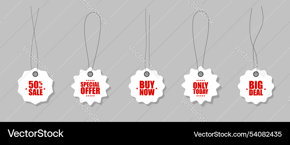 Starburst price set of circles with sharp Starburst price set of circles with sharp vector image