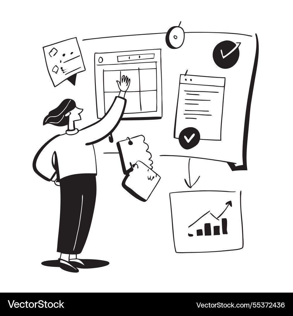 2d minimalize as financial advisor using ai tools 2d minimalize as financial advisor using ai tools vector image