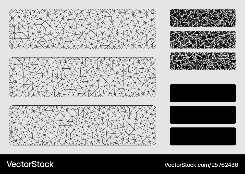 Database mesh carcass model and triangle Database mesh carcass model and triangle vector image
