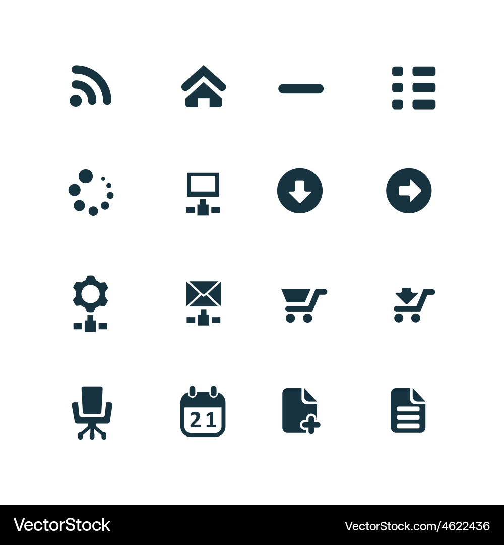 Development soft icons set vector image