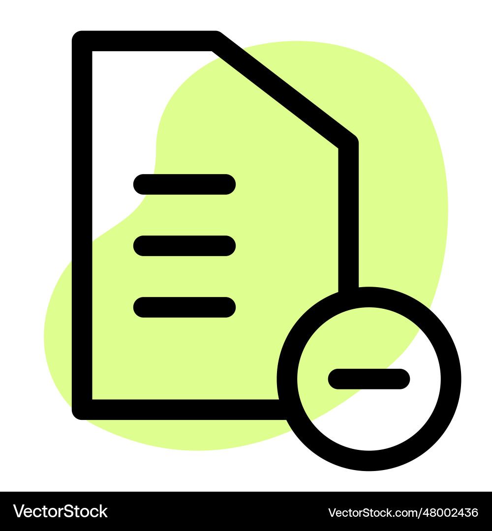 Files not in use deleted for storage vector image