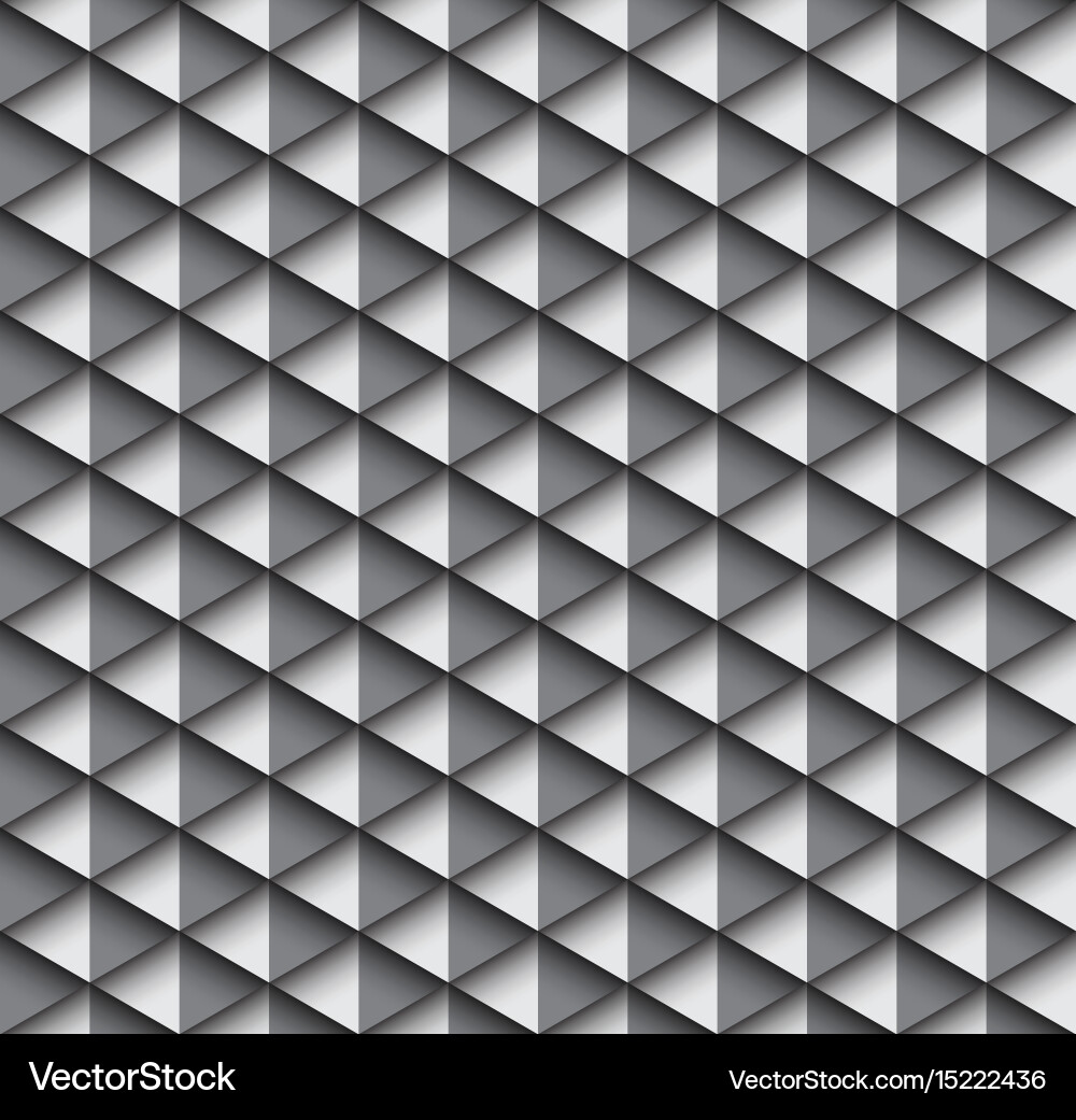 Gray Geometric Triangle Pattern Vector Image