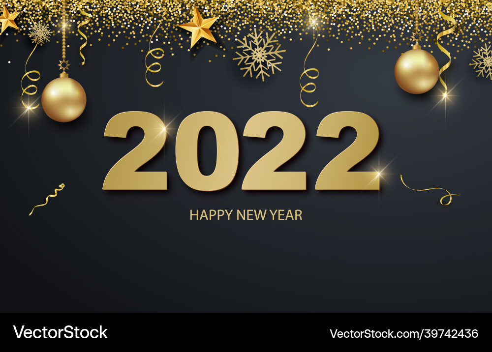 Grußkarteneinladung mit Frohes neues Jahr 2022 Grußkarteneinladung mit Frohes neues Jahr 2022 vektorbild