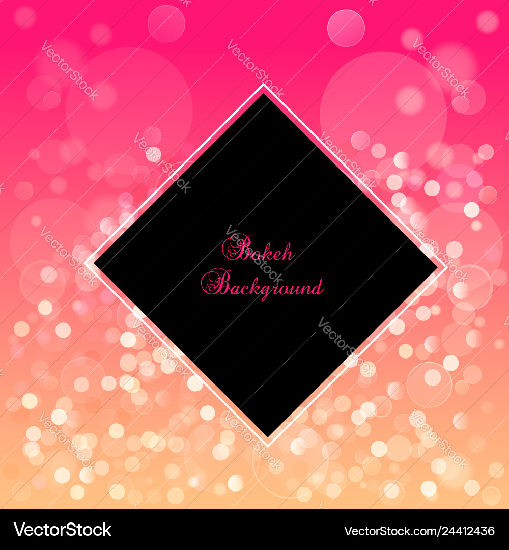 Print bokeh background vector image
