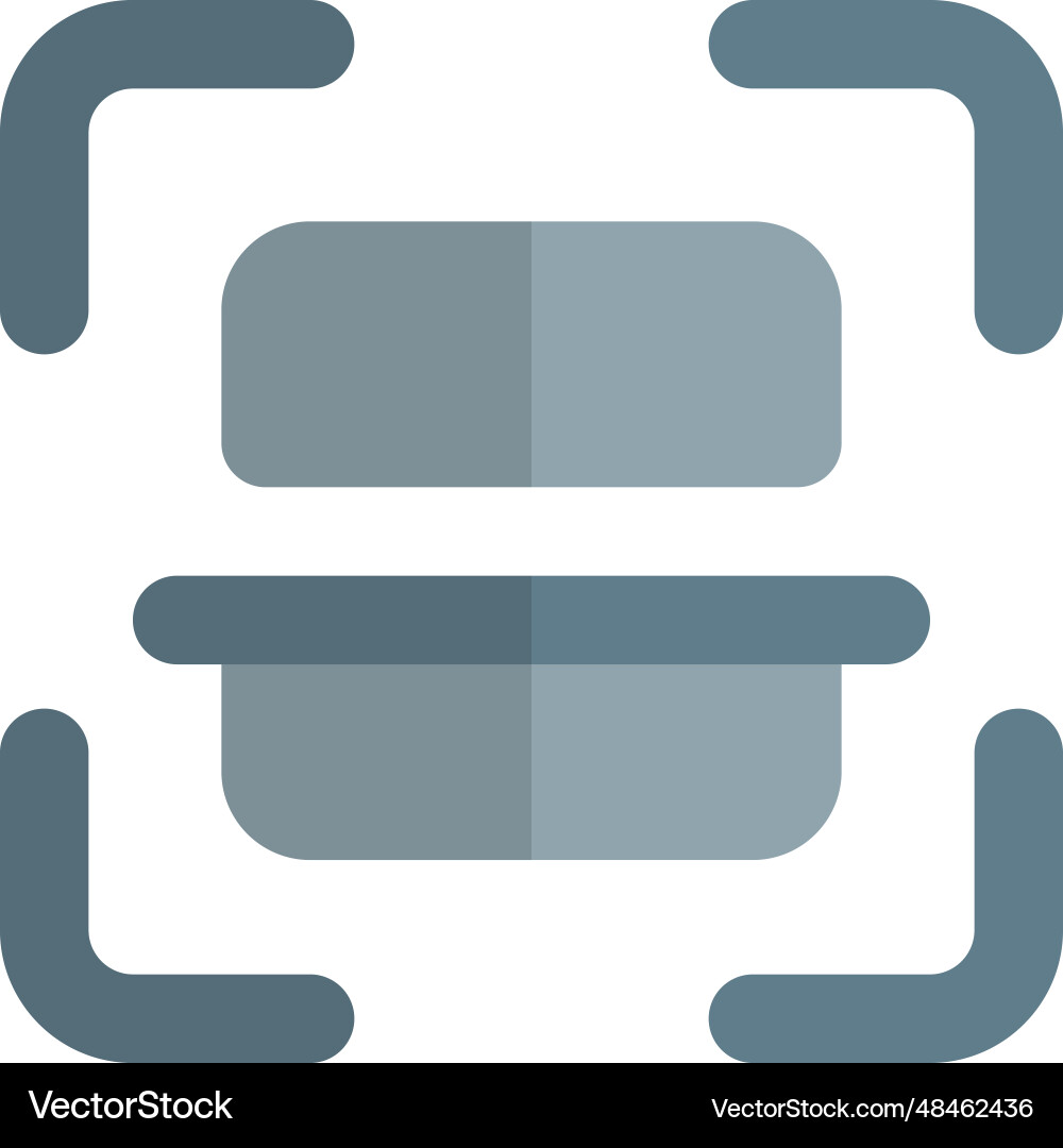 Scanner for reading qr codes and barcodes vector image