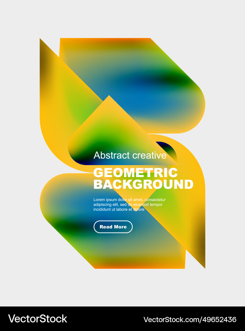 Square and triangle design with fluid gradients Square and triangle design with fluid gradients Vector Image